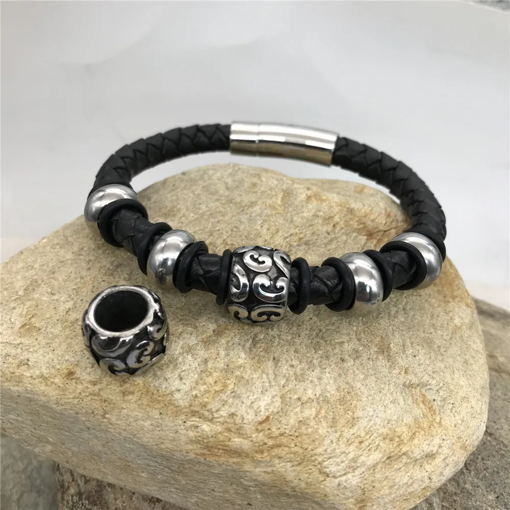 8.71mm Hole 316l Stainless Steel Vintage Cloud Bead Fit Original Charm Leather Bracelet DIY Jewelry Making (Only Bead)
8.71mm Hole 316l Stainless Steel Vintage Cloud Bead Fit Original Charm Leather Bracelet DIY Jewelry Making (Only Bead)