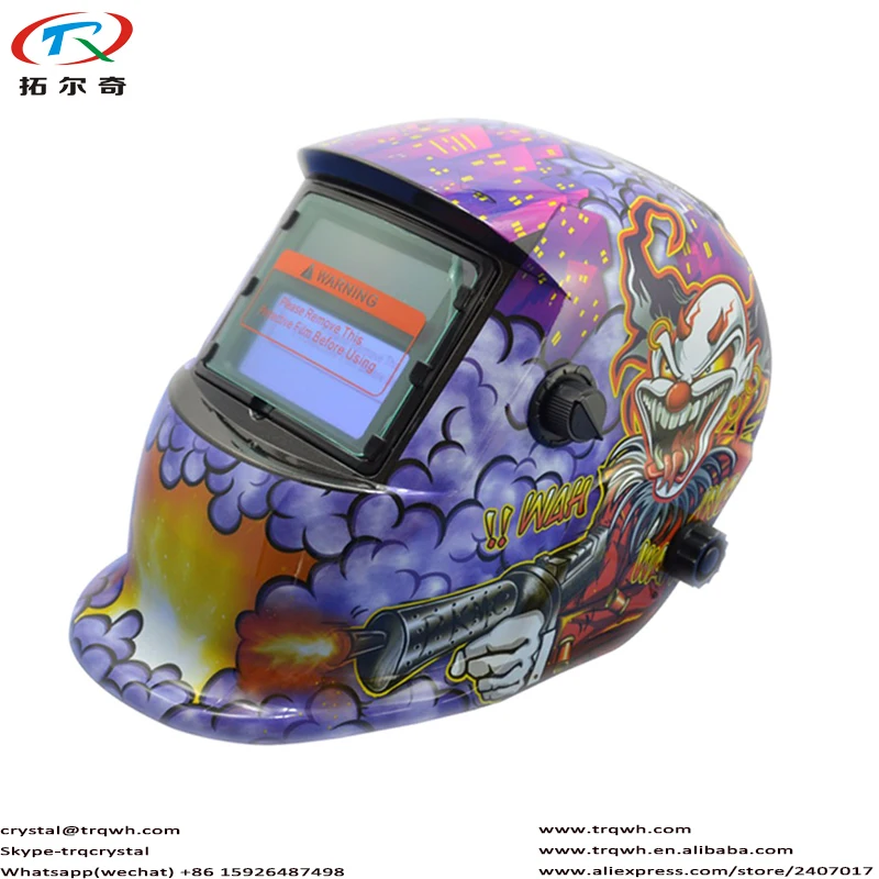 Slight Free Welding Helmet DIN9-13 Shipping Purple Monster Shooting Welder Self Check Function Auto Darkening TRQ-HD03-2233FF
Slight Free Welding Helmet DIN9-13 Shipping Purple Monster Shooting Welder Self Check Function Auto Darkening TRQ-HD03-2233FF