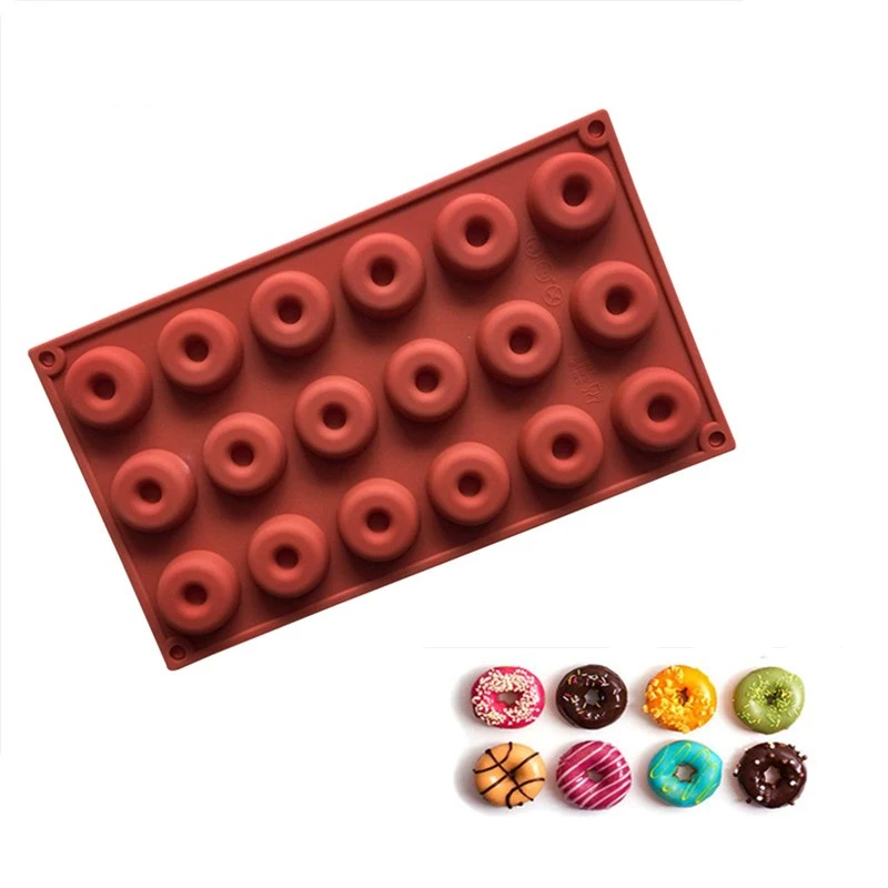 18-Cavity Mini Donuts Mold Silicone Doughnut Mould Chocolate Sweet Candy Jelly Molds Cake Bakeware Decoration Kitchen Supplies
18-Cavity Mini Donuts Mold Silicone Doughnut Mould Chocolate Sweet Candy Jelly Molds Cake Bakeware Decoration Kitchen Supplies