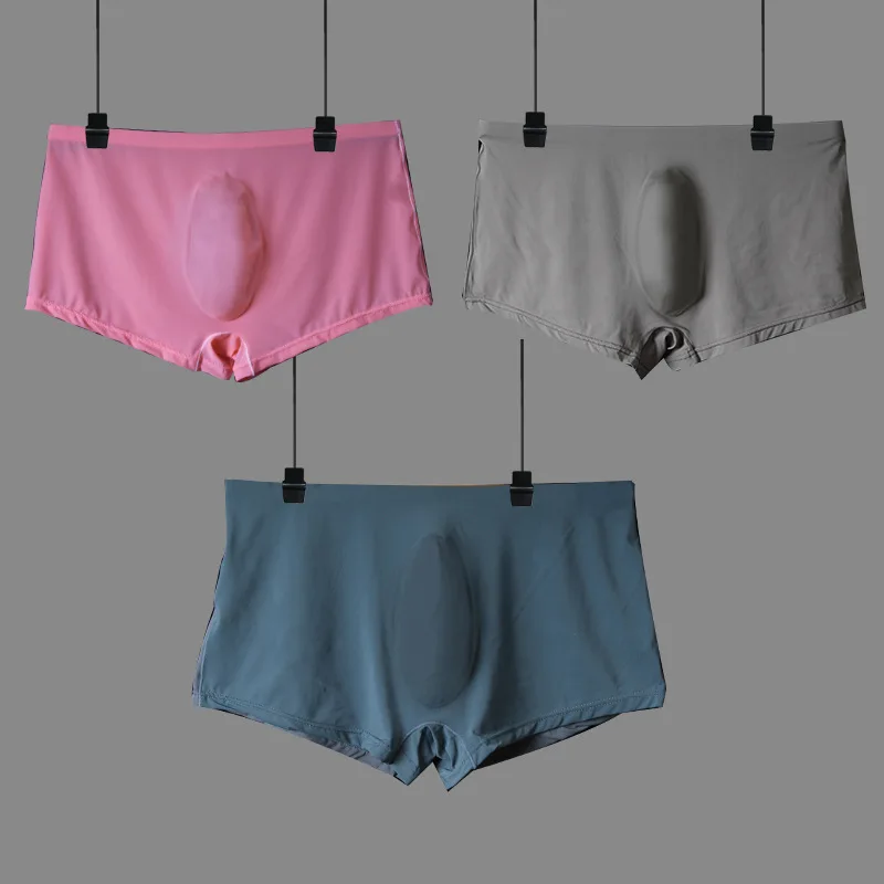 Ice Silk Seamless Male Boxer Shorts Thin Transparent U Convex Underwear Solid Simple Cuecas Calzoncillos Sexy Underpants Men
Ice Silk Seamless Male Boxer Shorts Thin Transparent U Convex Underwear Solid Simple Cuecas Calzoncillos Sexy Underpants Men