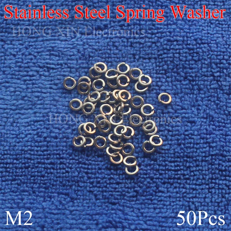 50Pcs M2 304Stainless Steel Spring Washer Plain Washer Shells Pad Spring Lock Washer Elastic Gasket Hardware Accessories
50Pcs M2 304Stainless Steel Spring Washer Plain Washer Shells Pad Spring Lock Washer Elastic Gasket Hardware Accessories