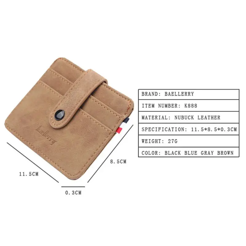 Retro Button Purse Men's Leather Thin Slim Business Wallet ID Credit Card Holder
Retro Button Purse Men's Leather Thin Slim Business Wallet ID Credit Card Holder