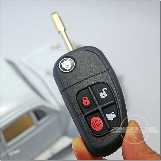 4 кнопки Замена Флип складной пульт дистанционного ключа чехол для Jaguar XJ XF