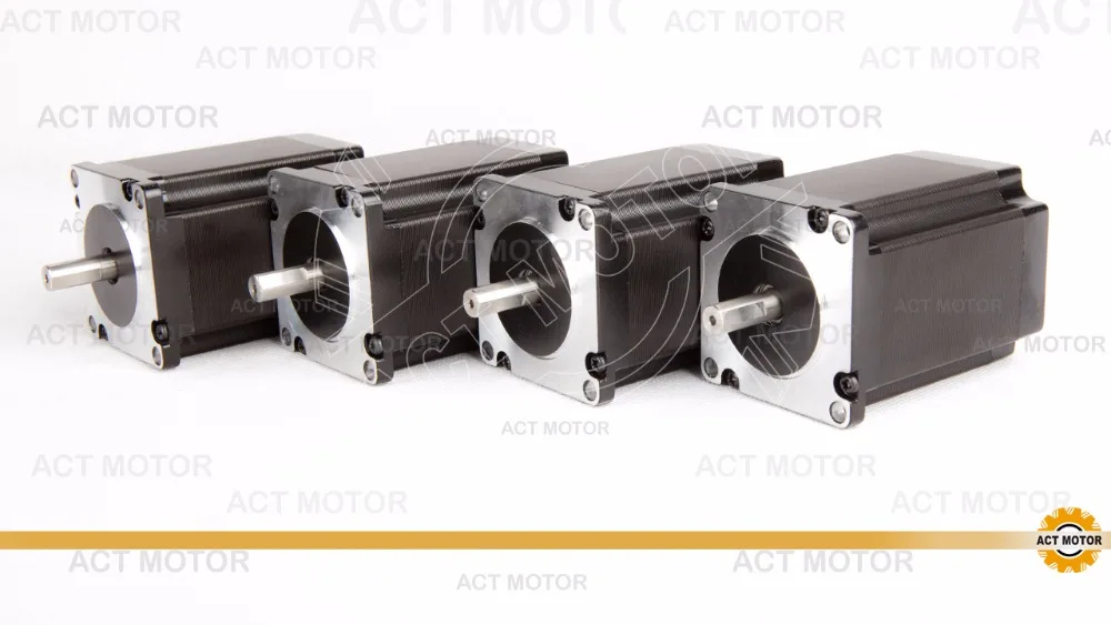 Shipping from China!ACT Motor 4PCS Nema23 Stepper Motor 23HS8430D8P1-5 Single Shaft 4-Lead 270oz-in 76mm 3A CE ISO ROHS
Shipping from China!ACT Motor 4PCS Nema23 Stepper Motor 23HS8430D8P1-5 Single Shaft 4-Lead 270oz-in 76mm 3A CE ISO ROHS