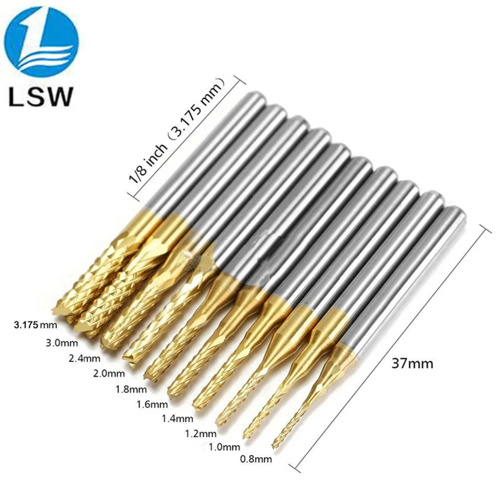 Carbide Milling Cutter Tool Router Bits for Wood CNC Metal Head Groove Cutter PCB 2.4mm Carbide End Mill Engraving Bits For CNC
Carbide Milling Cutter Tool Router Bits for Wood CNC Metal Head Groove Cutter PCB 2.4mm Carbide End Mill Engraving Bits For CNC