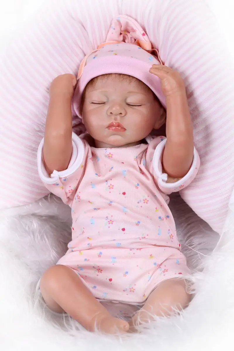 22Inch 55Cm Vinyl Reborn Dolls Handmade Sleeping Realistic Baby Doll Looted Hair Silicone Reborn Toys Pecifer Clothes Bonecas
22Inch 55Cm Vinyl Reborn Dolls Handmade Sleeping Realistic Baby Doll Looted Hair Silicone Reborn Toys Pecifer Clothes Bonecas