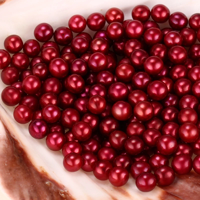 2018 Christmas Gift Wine Natural Cultured Freshwater Round Cherry Loose Pearl, 5 Pearls/Lots 6-8mm Near Round Pearl
2018 Christmas Gift Wine Natural Cultured Freshwater Round Cherry Loose Pearl, 5 Pearls/Lots 6-8mm Near Round Pearl