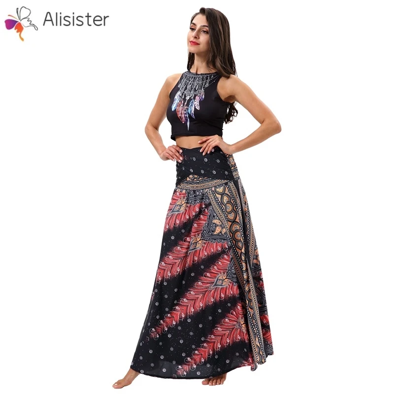 Bohemian Women Elastic Waist Skirt Floral Print Hippie Beach Vocation Casual Long Skirt Ladies Ankle-length Skirts
Bohemian Women Elastic Waist Skirt Floral Print Hippie Beach Vocation Casual Long Skirt Ladies Ankle-length Skirts