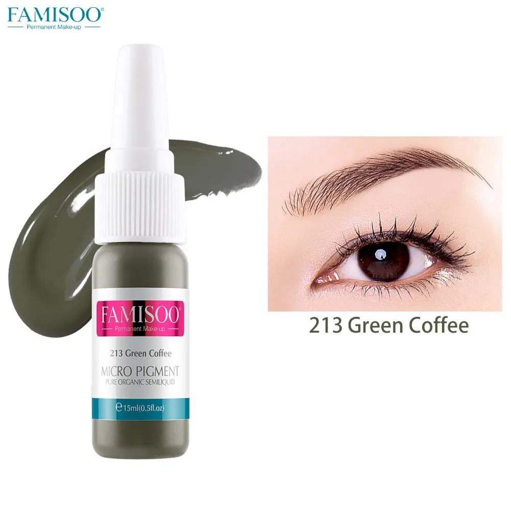 FAMISOO Green Coffee pigmento microblading Professional Eyebrow Micro Tattoo Ink Set Lips Permanent Makeup Pigment Color
FAMISOO Green Coffee pigmento microblading Professional Eyebrow Micro Tattoo Ink Set Lips Permanent Makeup Pigment Color