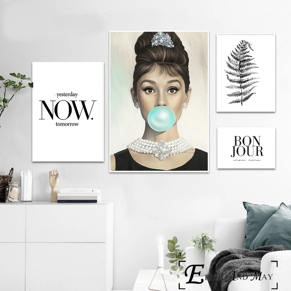Audrey Hepburn Bubble Gum Quote Canvas Painting Posters And Prints For B oom No Framed Wall Art Picture Home Decor
Audrey Hepburn Bubble Gum Quote Canvas Painting Posters And Prints For B oom No Framed Wall Art Picture Home Decor