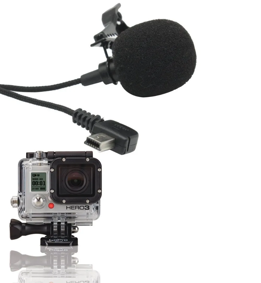 Professional Flexible Hands Free Clip On Mini Mic Microphone f Gopro Hero 3 3+ 4
Professional Flexible Hands Free Clip On Mini Mic Microphone f Gopro Hero 3 3+ 4