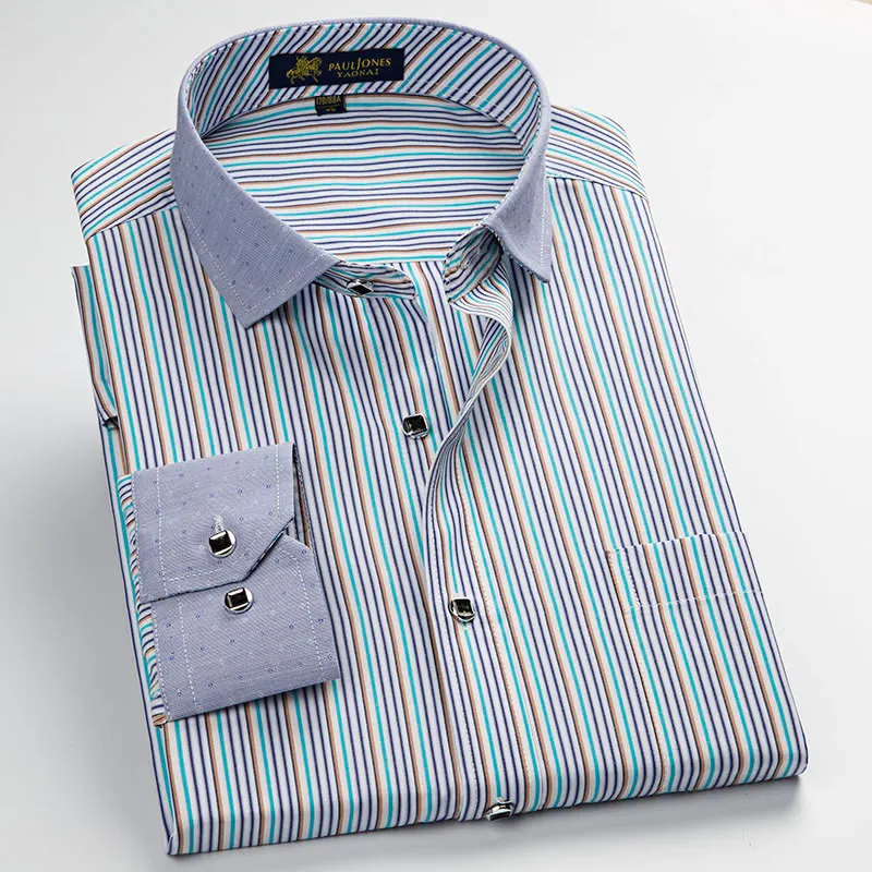 2017 Classical Style Fashion Collar Shirts Long Sleeve Striped Shirts men's Dress Shirts Solid Asian Size S- 4XL High Quality
2017 Classical Style Fashion Collar Shirts Long Sleeve Striped Shirts men's Dress Shirts Solid Asian Size S- 4XL High Quality