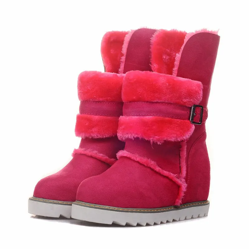 Fanyuan Waterproof Women Snow Boots Warm Platform Winter Mid Calf Boots Casual Slip On Flats Shoes Woman red black shoes
Fanyuan Waterproof Women Snow Boots Warm Platform Winter Mid Calf Boots Casual Slip On Flats Shoes Woman red black shoes