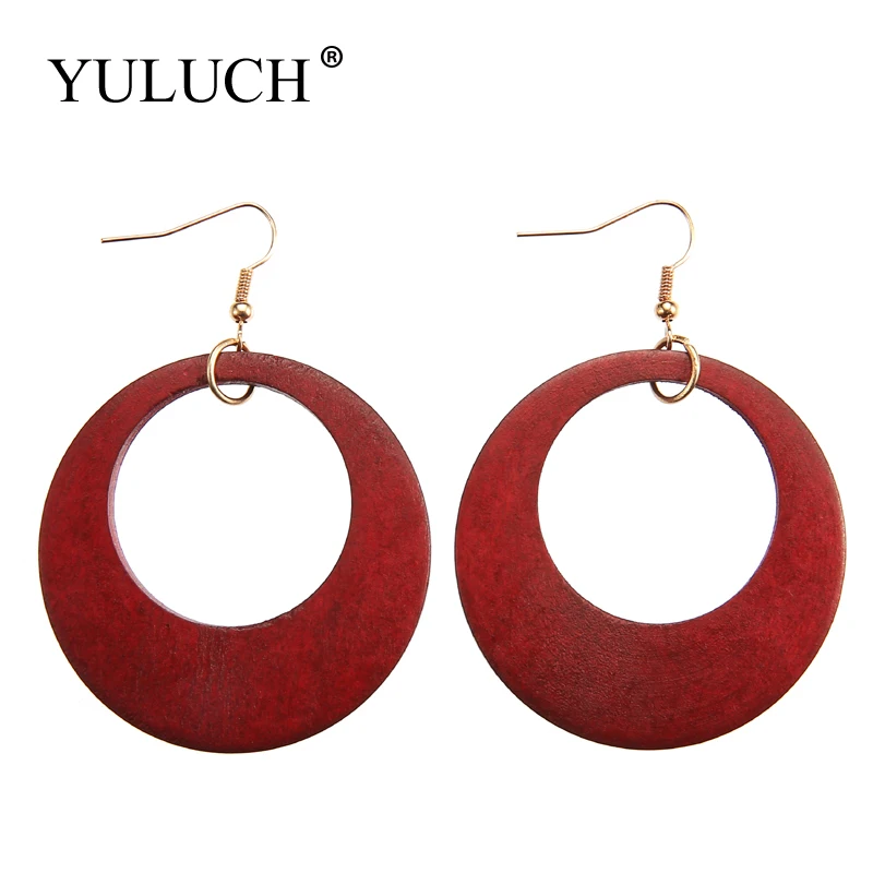 YULUCH Women Vintage Simple Round Natural Wood Drop Earrings Dangle Earrings Big Circle Earrings Jewelry Euramerican
YULUCH Women Vintage Simple Round Natural Wood Drop Earrings Dangle Earrings Big Circle Earrings Jewelry Euramerican