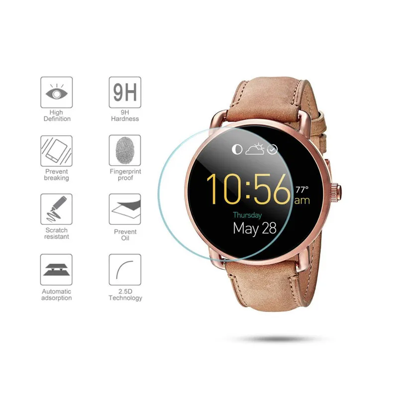Защитная пленка из закаленного стекла Ультра прозрачная защита для Fossil Q Wander Gen 2