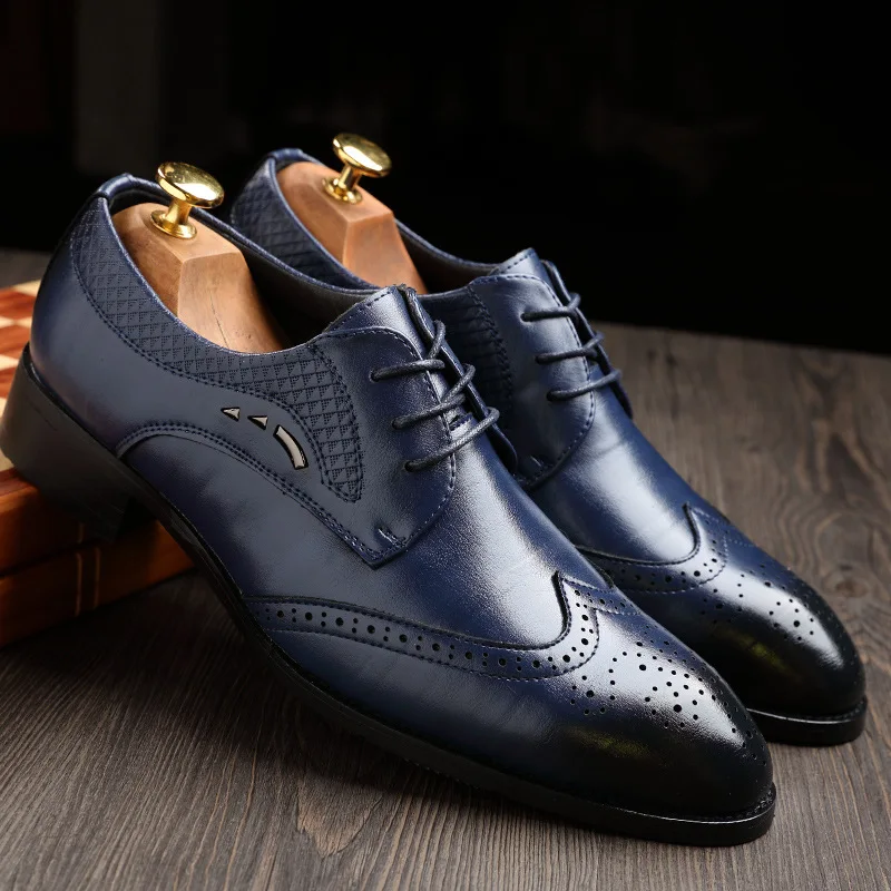 CuddlyIIPanda Luxury Men Fashion Leather Brogue Shoes Pointed Toe Italian Designer Formal Party Wedding Dress Shoes for Men
CuddlyIIPanda Luxury Men Fashion Leather Brogue Shoes Pointed Toe Italian Designer Formal Party Wedding Dress Shoes for Men