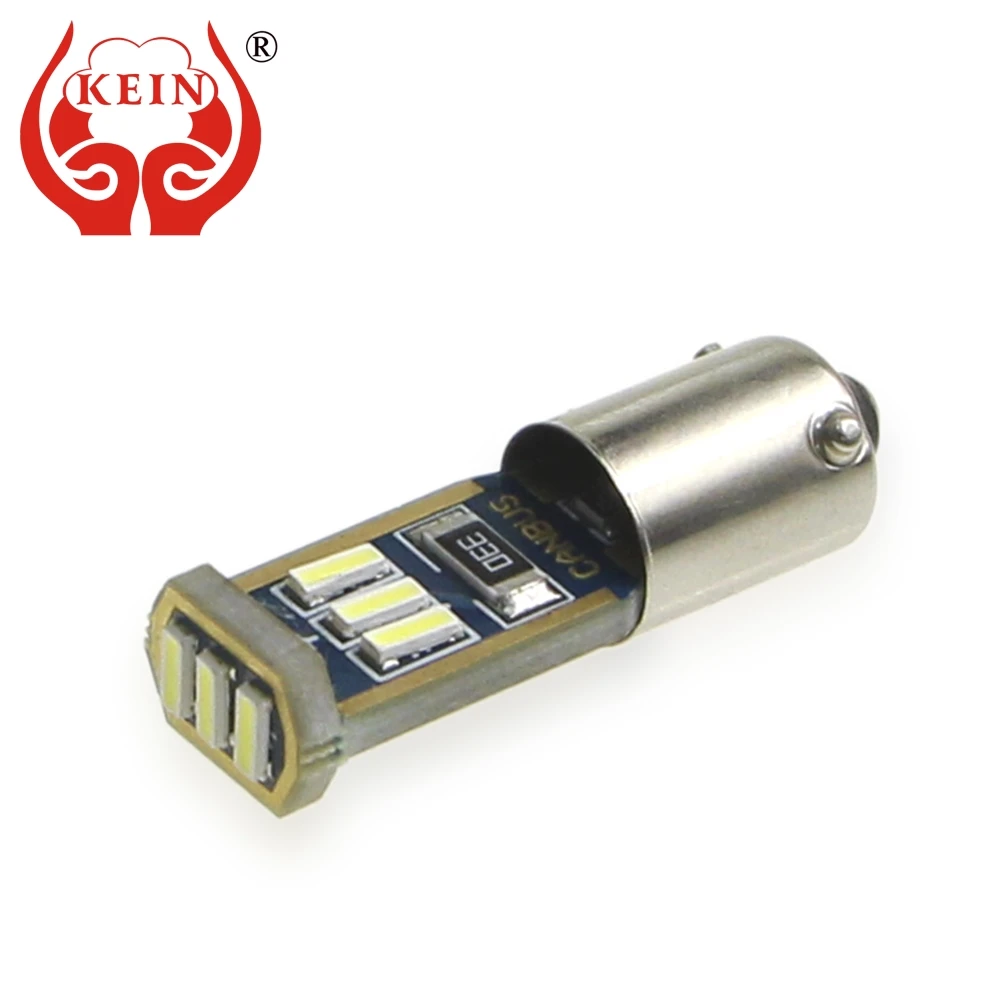 KEIN 4 шт H21W светодиодный T4W автомобильные BA9S 363 H6W bax9s bay9s 9smd 4014 внутренние боковые