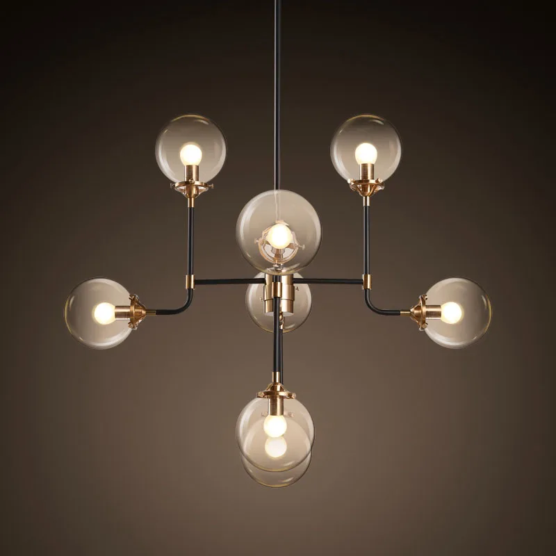 Modern Magic Beans Lustres Wrought Iron Industrial Cafe Project Lamps Nordic Art Deco Glass Round Ball Pendant Hanging Lights
Modern Magic Beans Lustres Wrought Iron Industrial Cafe Project Lamps Nordic Art Deco Glass Round Ball Pendant Hanging Lights