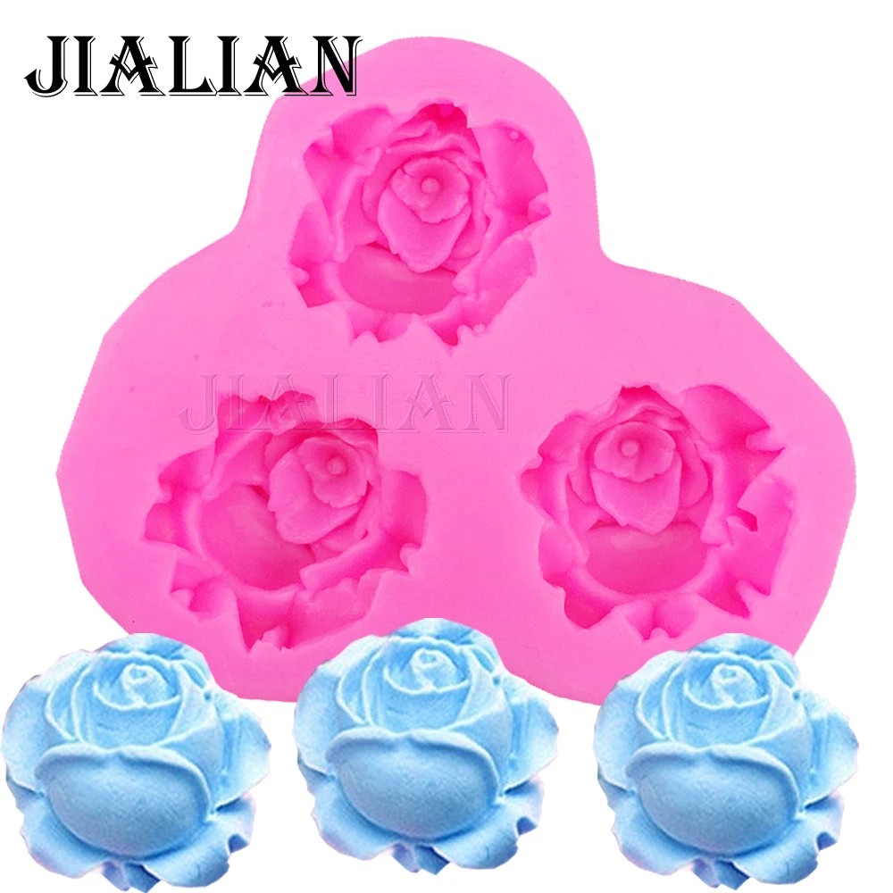 3D roses flower soap mould chocolate wedding cake decorating tools DIY fondant silicone mold T0405
3D roses flower soap mould chocolate wedding cake decorating tools DIY fondant silicone mold T0405