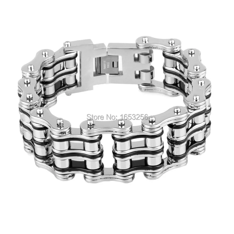 8.8'' 21mm wide 162g gothic Men's Stainless Steel Black Bracelet Motorcycle Biker Chain Bangle Huge Jewelry
8.8'' 21mm wide 162g gothic Men's Stainless Steel Black Bracelet Motorcycle Biker Chain Bangle Huge Jewelry