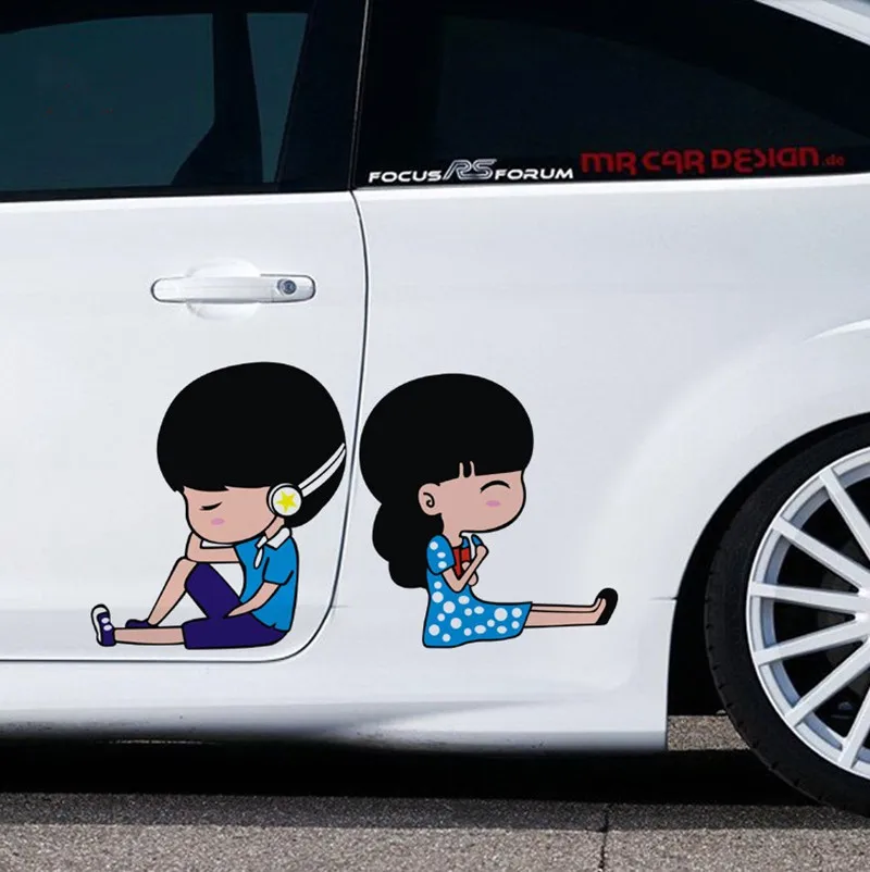 Couple drawing car stickers men and women characters reflective car stickers cover scratch decorative body stickers
Couple drawing car stickers men and women characters reflective car stickers cover scratch decorative body stickers