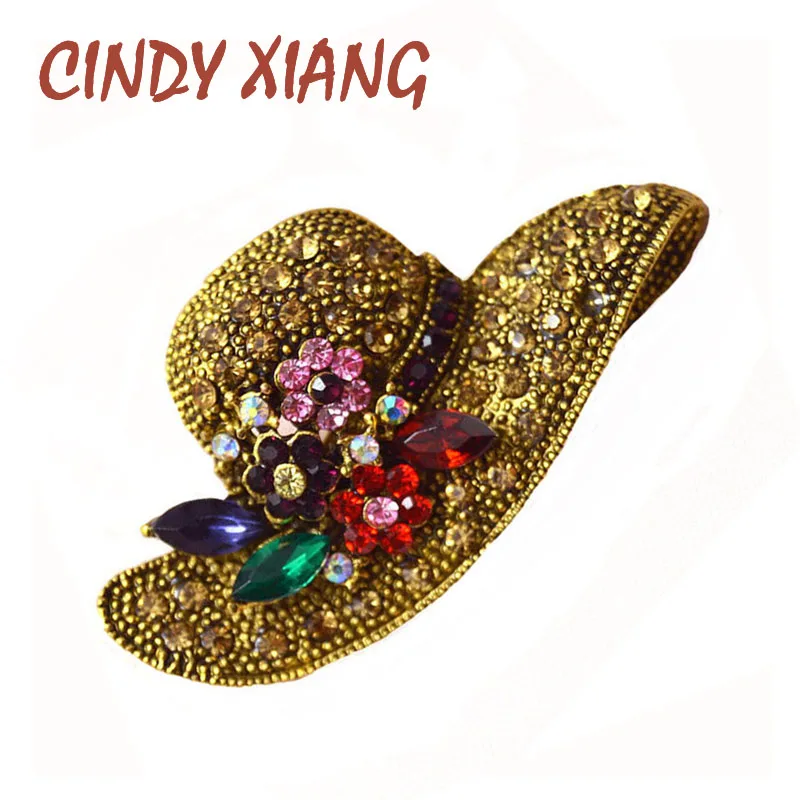 CINDY XIANG 2 Colors Big Hat Rhinestone Brooch Vintage Flower Pins and Brooches Antique Fashion Jewelry Scarf Buckle Jewelry
CINDY XIANG 2 Colors Big Hat Rhinestone Brooch Vintage Flower Pins and Brooches Antique Fashion Jewelry Scarf Buckle Jewelry