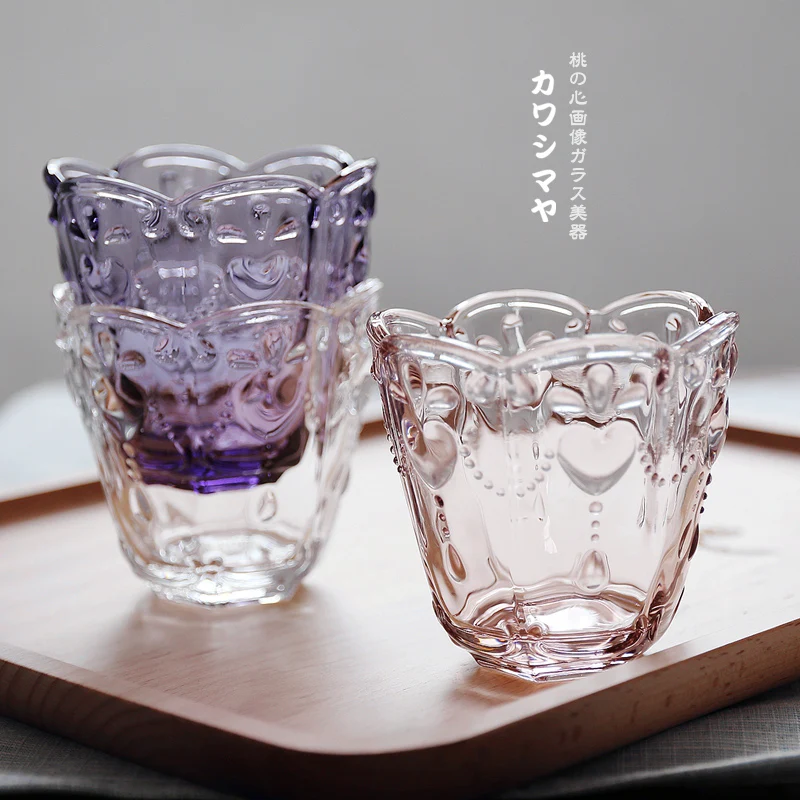 Круглые прозрачные стеклянные чашки Zakka для завтрака, чая, кофе, мороженого, с сердечком, фиолетовые, высокое качество, 3 вида цветов
Круглые прозрачные стеклянные чашки Zakka для завтрака, чая, кофе, мороженого, с сердечком, фиолетовые, высокое качество, 3 вида цветов