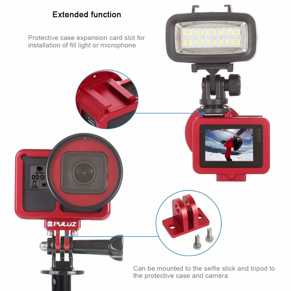 PULUZ-funda protectora para GoPro HERO 7, carcasa protectora, Marco de seguridad para GoPro Hero 7, color blanco y negro y plate
PULUZ-funda protectora para GoPro HERO 7, carcasa protectora, Marco de seguridad para GoPro Hero 7, color blanco y negro y plate