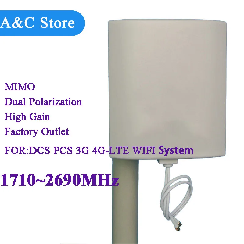 3g 4g LTE Антенна 1710-2690 МГц 8dBi панель mimo антенна 4g внешняя антенна с высоким коэффициентом усиления, продажа с фабрики, оптовая продажа 10 шт./лот
3g 4g LTE Антенна 1710-2690 МГц 8dBi панель mimo антенна 4g внешняя антенна с высоким коэффициентом усиления, продажа с фабрики, оптовая продажа 10 шт./лот