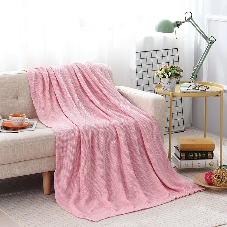 Knit Blanket Towel Home Office Car Portable Thin Warm Airplane Cover Solid Throw Blankets for Adult Kids Baby Gifts mantas para
Knit Blanket Towel Home Office Car Portable Thin Warm Airplane Cover Solid Throw Blankets for Adult Kids Baby Gifts mantas para