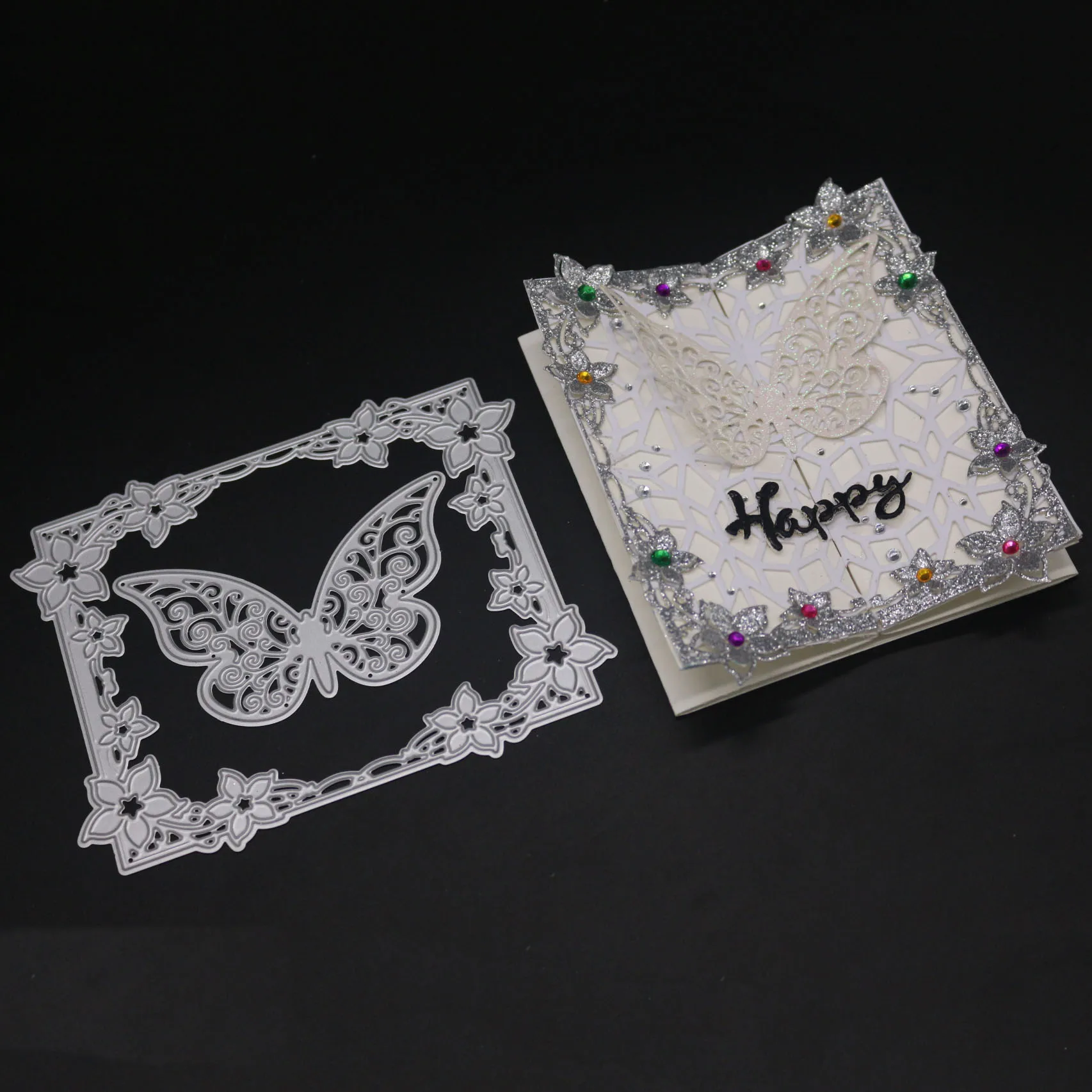 AZSG Butterfly Cutting Dies For DIY Scrapbooking Card Making Decorative Metal Die Cutter Decoration
AZSG Butterfly Cutting Dies For DIY Scrapbooking Card Making Decorative Metal Die Cutter Decoration
