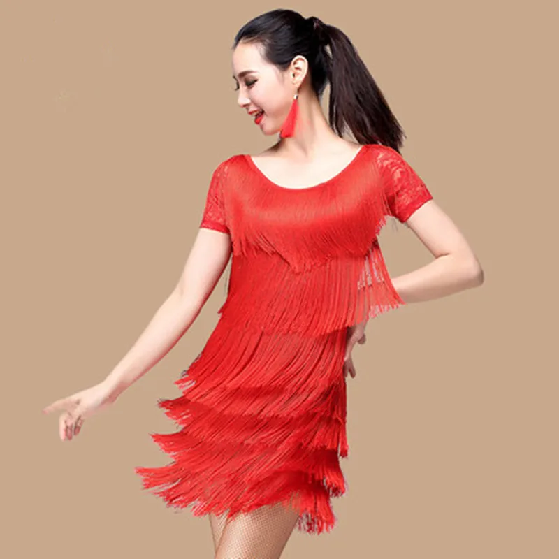 Latin dance costume sexy silk short sleeves tassel latin dance dress for women latin dance costume dress 5 kinds of colors
Latin dance costume sexy silk short sleeves tassel latin dance dress for women latin dance costume dress 5 kinds of colors