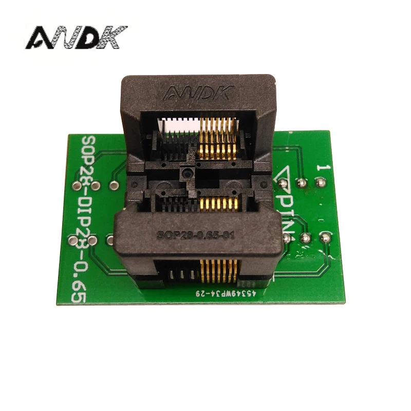 SSOP14 TSSOP14 to DIP14 Programming Socket Pitch 0.65mm IC Body Width 4.4mm 173mil Test Socket Adapter Programmer
SSOP14 TSSOP14 to DIP14 Programming Socket Pitch 0.65mm IC Body Width 4.4mm 173mil Test Socket Adapter Programmer