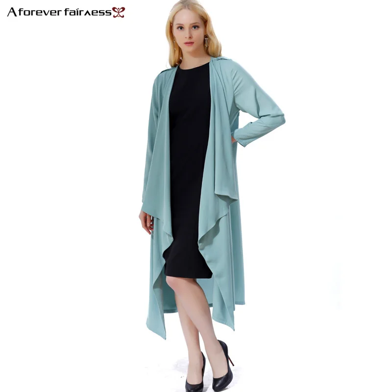 A FOREVER Spring and Autumn Women Trench Coat Chiffon Loose Long Women Long Sleeve Split Green Trench Coat for Women AFF932
A FOREVER Spring and Autumn Women Trench Coat Chiffon Loose Long Women Long Sleeve Split Green Trench Coat for Women AFF932