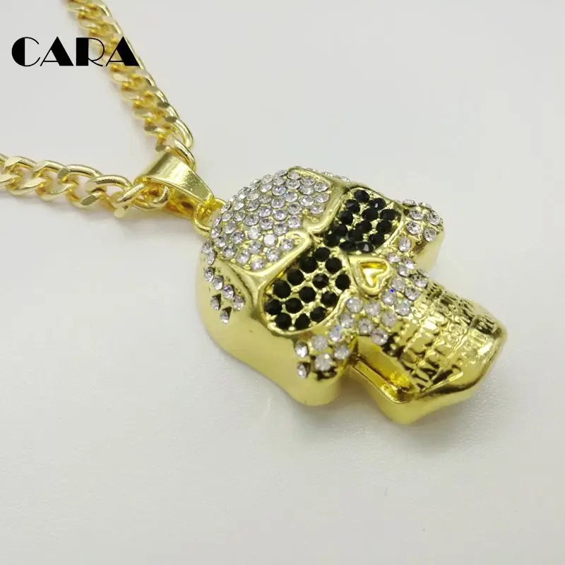 2019 New arrival Bling Bling Gold color zinc alloy BIG skull pendant necklace for mens fashion hip hop necklace jewelry CARA0266
2019 New arrival Bling Bling Gold color zinc alloy BIG skull pendant necklace for mens fashion hip hop necklace jewelry CARA0266