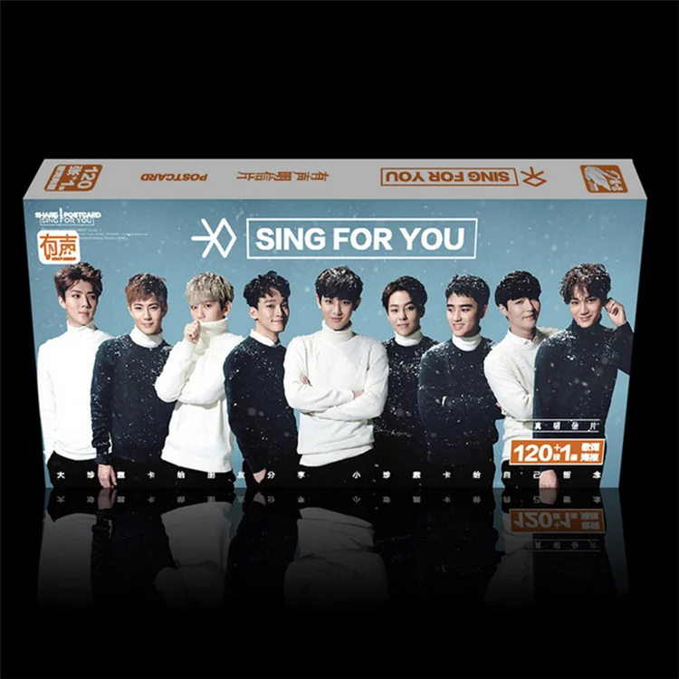KPOP 2019 Горячая открытка EXO LUHUAN suho открытки k pop LU HUAN наклейка LOMO карта K POP exo M L|album