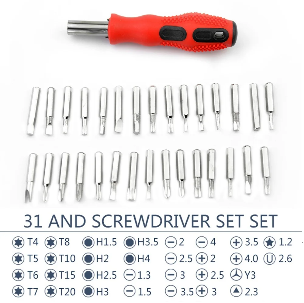 Manual screwdriver multi functional combined screwdriver 31 / 1 multifunctional screwdriver screwdriver set head
Manual screwdriver multi functional combined screwdriver 31 / 1 multifunctional screwdriver screwdriver set head