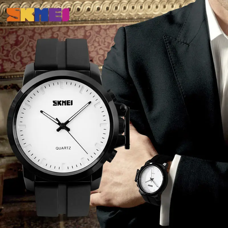 SKMEI Big Dial Men Quartz Watches Luxury Silicone PU Strap Waterproof Fashion Casual Wristwatches Relogio Masculino Business
SKMEI Big Dial Men Quartz Watches Luxury Silicone PU Strap Waterproof Fashion Casual Wristwatches Relogio Masculino Business