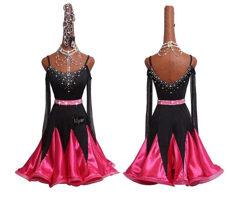 Lady Latin Dance Dresses 2018 New High Quality Long Sleeve Ballroom Dancing Dress Women Stage Competition/Practice Clothing
Lady Latin Dance Dresses 2018 New High Quality Long Sleeve Ballroom Dancing Dress Women Stage Competition/Practice Clothing