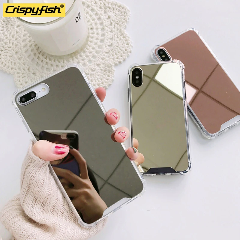 Cosmetic Mirror Anti knock Soft Case for iPhone 7 8 Plus Shockproof TPU Silicone Cover For iphone 6 6s X XR XS Max 11 Pro Max
Cosmetic Mirror Anti knock Soft Case for iPhone 7 8 Plus Shockproof TPU Silicone Cover For iphone 6 6s X XR XS Max 11 Pro Max