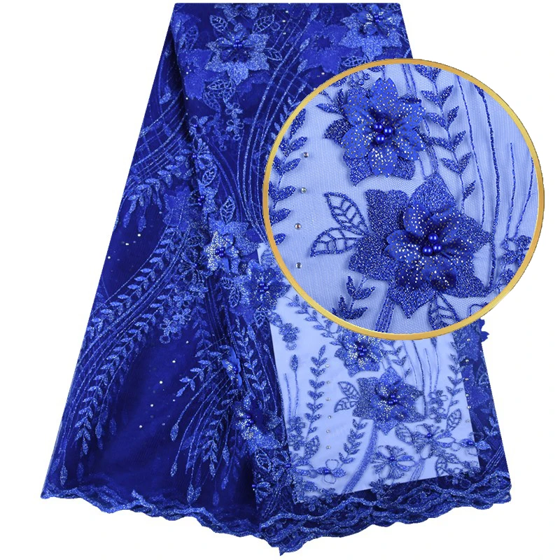 2019 Latest Royal Blue 3D Flower French Lace Fabric African Tulle Mesh Lace Fabric High Quality Stones African Lace Fabric 1579
2019 Latest Royal Blue 3D Flower French Lace Fabric African Tulle Mesh Lace Fabric High Quality Stones African Lace Fabric 1579