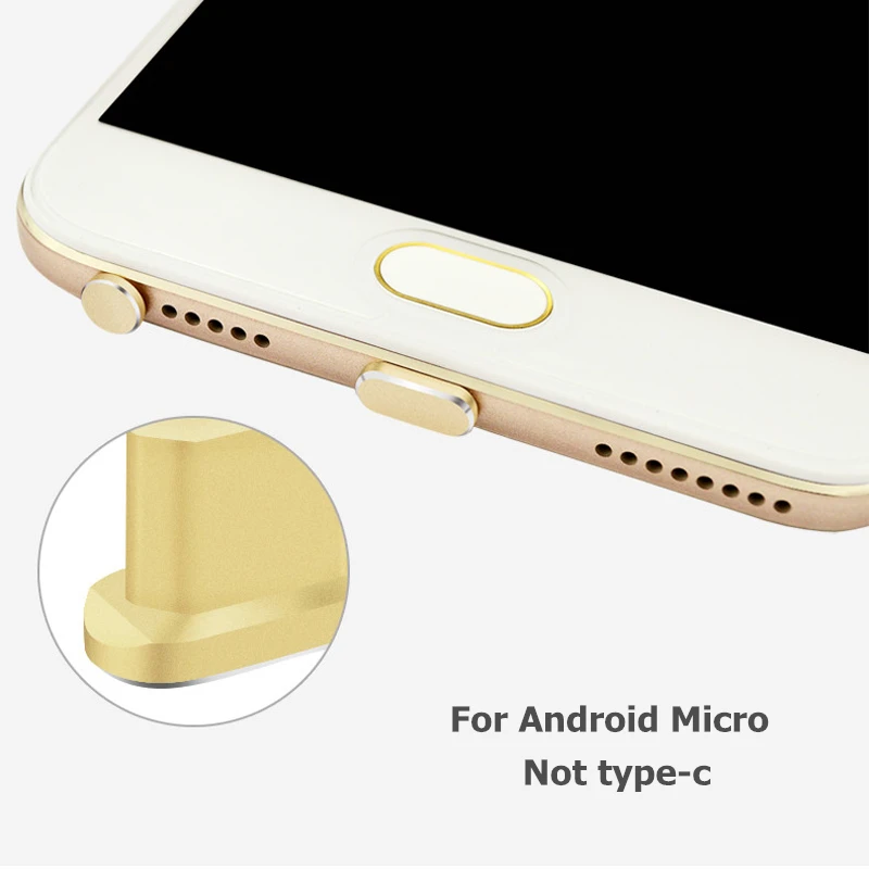 10 комплектов алюминиевый пылезащитный Разъем Micro USB порт + разъем для наушников с