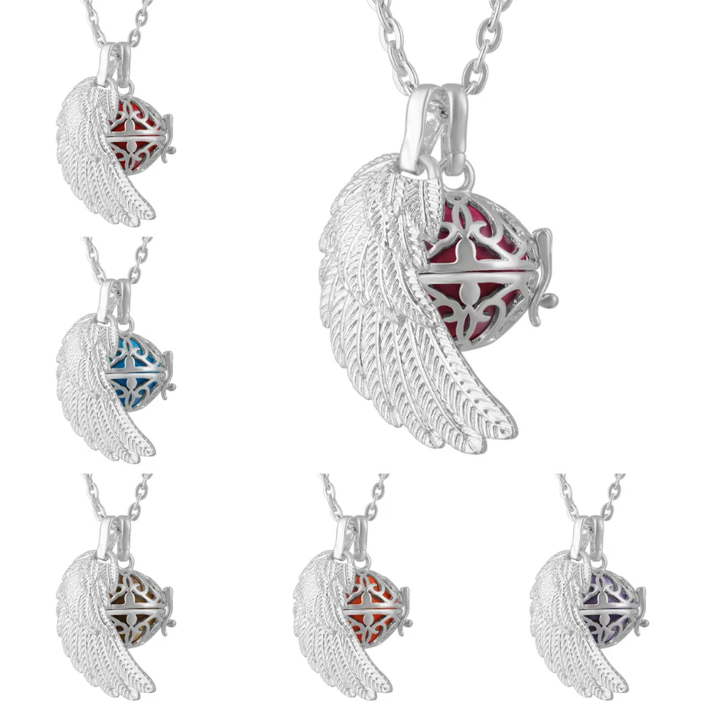 Angel Wing Eudora Harmony Ball Floating Locket Pendant & Necklace Jingle Bell Makes Angel Caller Music Jewelry Christmas Gift
Angel Wing Eudora Harmony Ball Floating Locket Pendant & Necklace Jingle Bell Makes Angel Caller Music Jewelry Christmas Gift