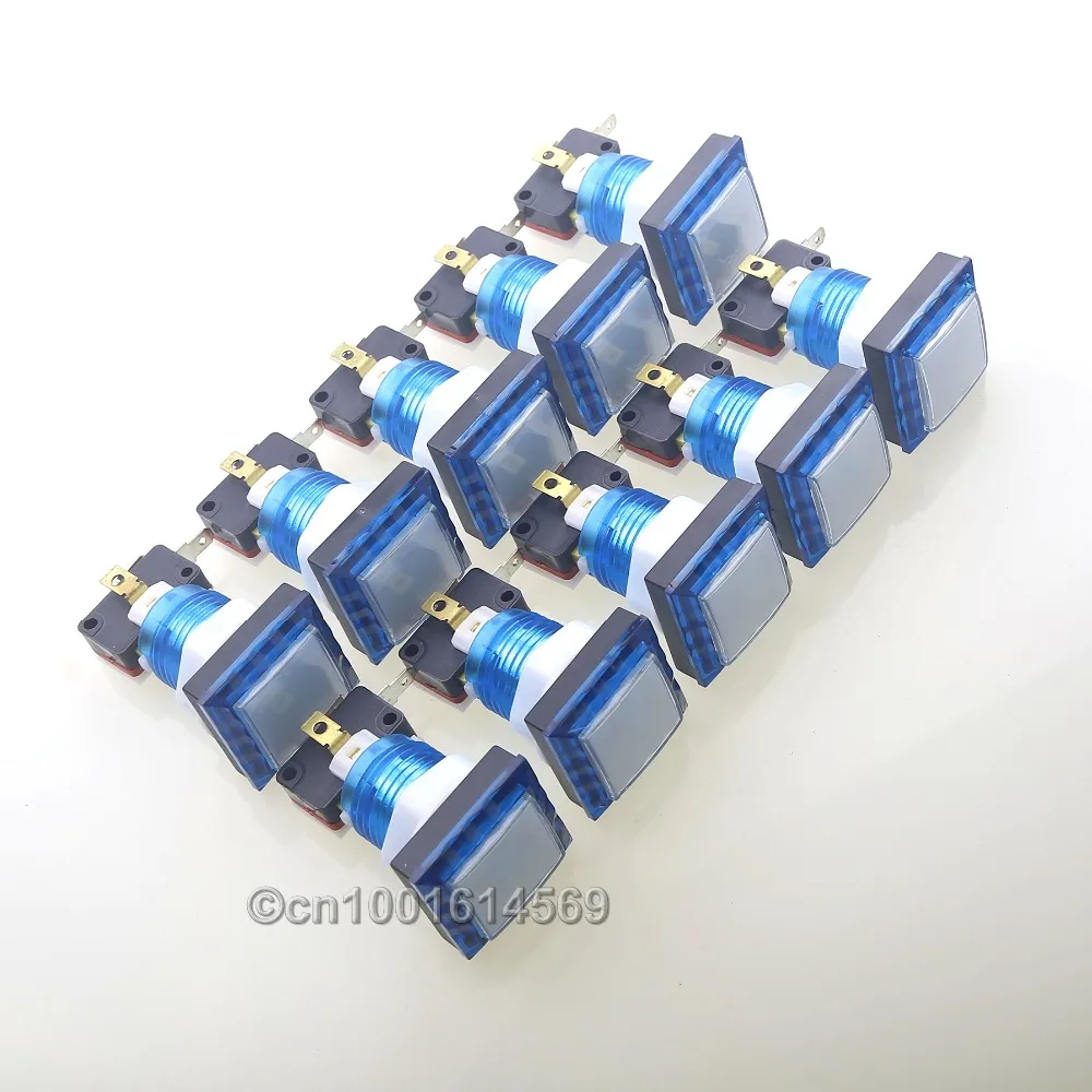 New 10pcs 34mm Zero Delay Angular Square LED Illuminated Arcade Push Buttons For MAME Multicade & Arcade 8-Liner Cherry Master
New 10pcs 34mm Zero Delay Angular Square LED Illuminated Arcade Push Buttons For MAME Multicade & Arcade 8-Liner Cherry Master