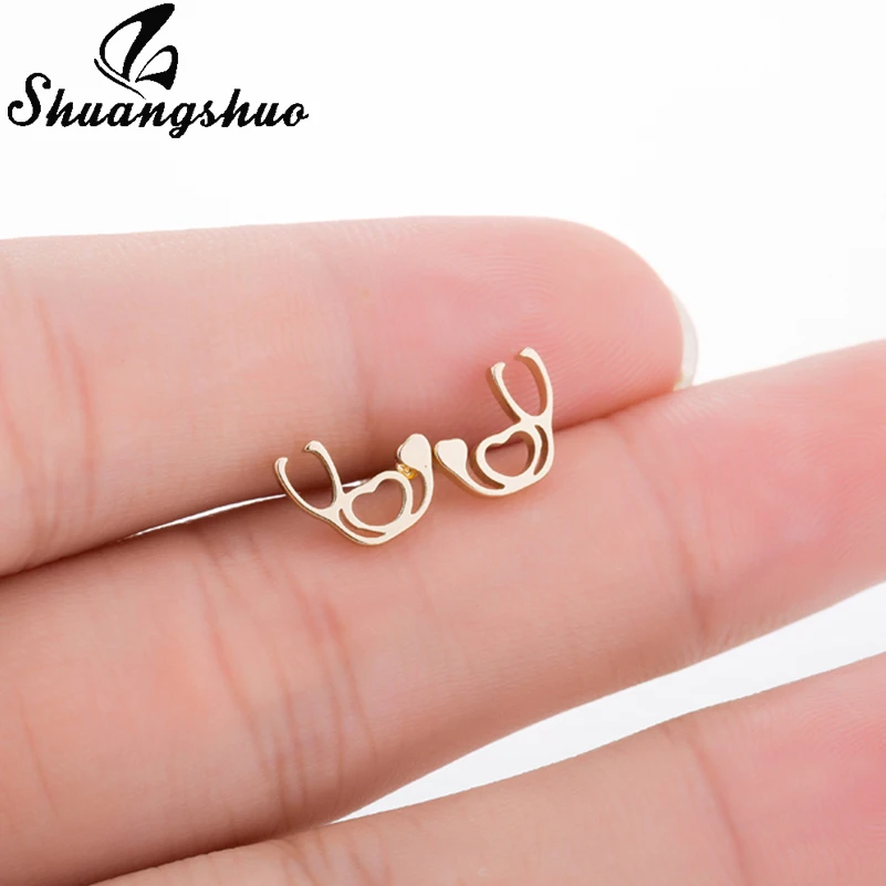 Shuangshuo Special Accessories Stethoscope Earrings for Nurse Doctor Stainless Steel Jewelry Medical Tools Stud Earrings brincos
Shuangshuo Special Accessories Stethoscope Earrings for Nurse Doctor Stainless Steel Jewelry Medical Tools Stud Earrings brincos