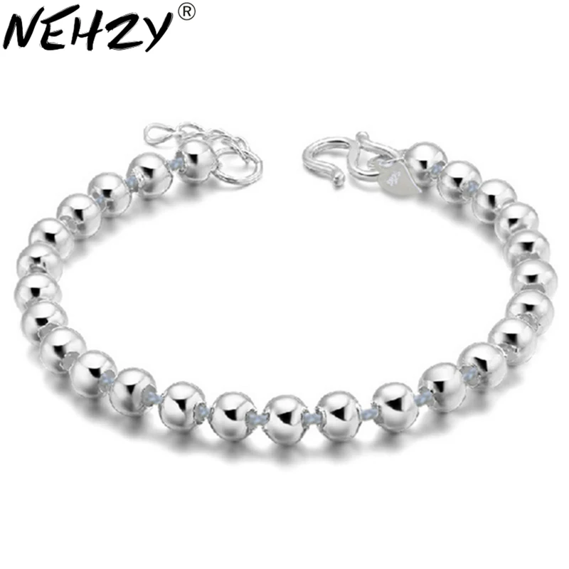 NEHZY S925 Stamp Silver smooth bead bracelet jewelry wild lady fashion cute high quality jewelry 17.5CM
NEHZY S925 Stamp Silver smooth bead bracelet jewelry wild lady fashion cute high quality jewelry 17.5CM
