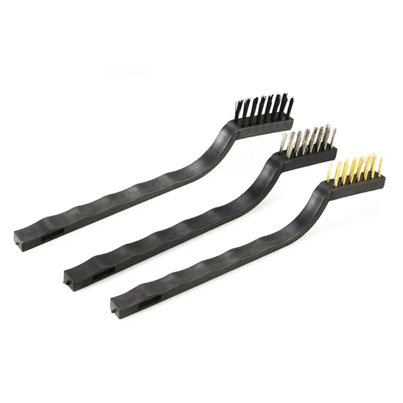 Anti-Static 3 In 1 Gold/Silver Steel Brush SS-046 Mobile Phone Maintenance Cleaning Brush for Motherbard BGA Soldering Repair
Anti-Static 3 In 1 Gold/Silver Steel Brush SS-046 Mobile Phone Maintenance Cleaning Brush for Motherbard BGA Soldering Repair