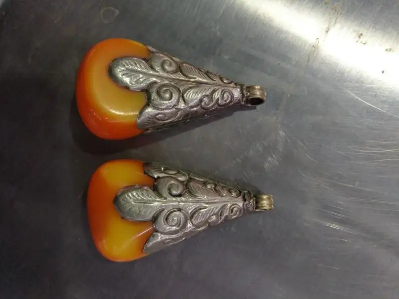 Rare Old QingDyansty silver&Beeswax pendant Statue / Sculpture,A PAIR,Free shipping
Rare Old QingDyansty silver&Beeswax pendant Statue / Sculpture,A PAIR,Free shipping