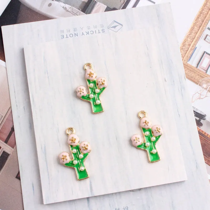 10Pcs/lot Cactus Enamel Euphorbia Candelabrum Pendant Charms for DIY Craft Jewelry Handmade Necklace Accessories
10Pcs/lot Cactus Enamel Euphorbia Candelabrum Pendant Charms for DIY Craft Jewelry Handmade Necklace Accessories