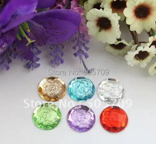FREE SHIPPING 120PCS mixed colors flower acrylic rhinestone round flatback cabochon 20mm #22195
FREE SHIPPING 120PCS mixed colors flower acrylic rhinestone round flatback cabochon 20mm #22195